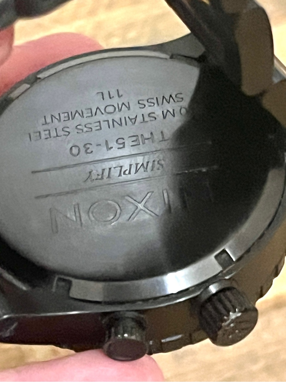 Beautiful Nixon The 51-30 Simplify All Black Stainless Steel Watch - Picture 5 of 5